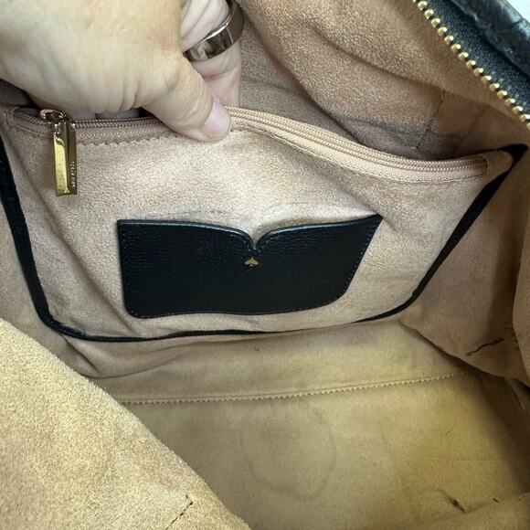 Kate Spade New York Black Leather Tote Bag - Picture 8 of 16